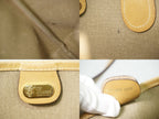 Gucci Vintage Sherry Line Interlocking Micro GG Shoulder Bag Tote Beige — view 9