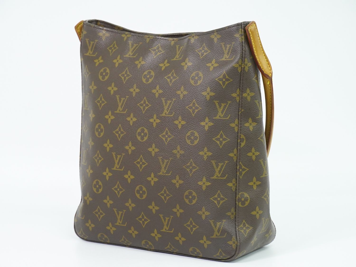 Louis Vuitton LV Looping GM Monogram Shoulder Bag Brown — view 2