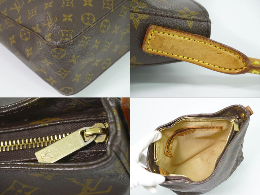 Louis Vuitton LV Looping GM Monogram Shoulder Bag Brown — view 7
