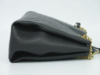 Louis Vuitton LV Calf MM Monogram Empreinte Leather Shoulder Bag Tote Noir — view 4