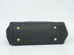 Louis Vuitton LV Calf MM Monogram Empreinte Leather Shoulder Bag Tote Noir — view 3