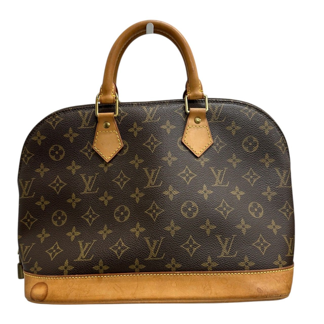 Louis Vuitton Monogram Alma Brown Gold Leather Handbag