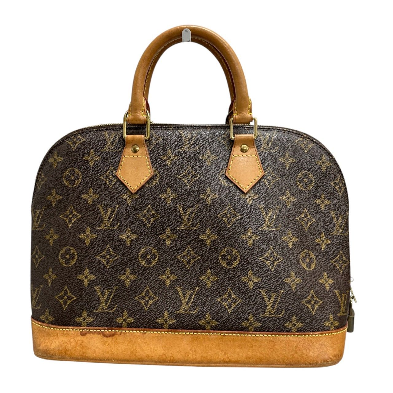 Louis Vuitton Monogram Alma Brown Gold Leather Handbag — view 2