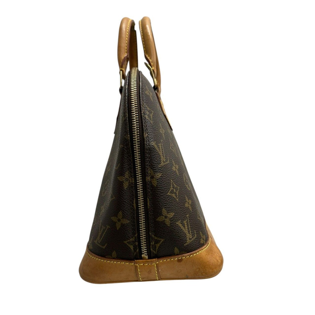 Louis Vuitton Monogram Alma Brown Gold Leather Handbag — view 4