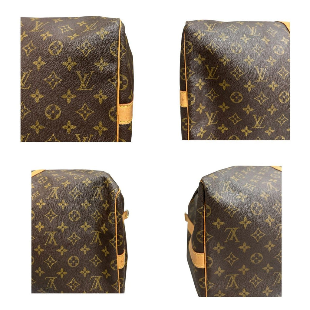 Louis Vuitton Monogram Keepall Brown Gold Leather Boston — view 8