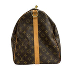 Louis Vuitton Monogram Keepall Brown Gold Leather Boston — view 4