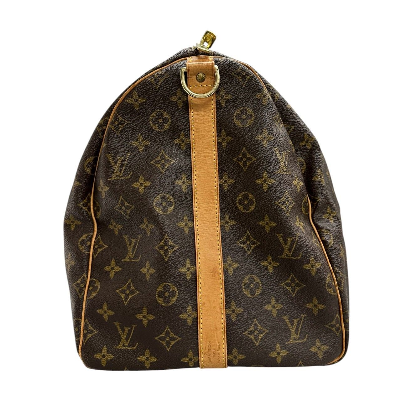 Louis Vuitton Monogram Keepall Brown Gold Leather Boston — view 4