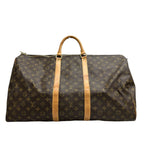 Louis Vuitton Monogram Keepall Brown Gold Leather Boston — view 2