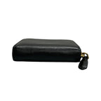 Prada Saffiano Black Gold Leather Coin Case — view 6