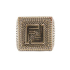 Fendi Ring FF Logo s Silver