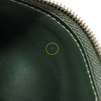Louis Vuitton Wallet Aerogram Trifold Wax Calf Leather Victor Forest Green — view 7