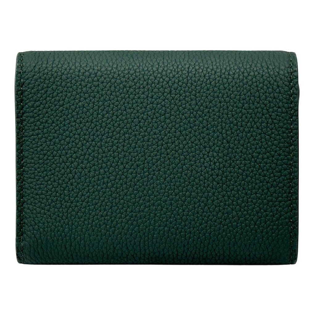 Louis Vuitton Wallet Aerogram Trifold Wax Calf Leather Victor Forest Green — view 2