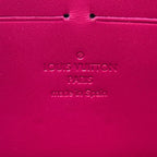 Louis Vuitton Wallet Monogram Ikat Flower Vernis Zippy Rose Indien Pink — view 5