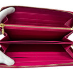 Louis Vuitton Wallet Monogram Ikat Flower Vernis Zippy Rose Indien Pink — view 4