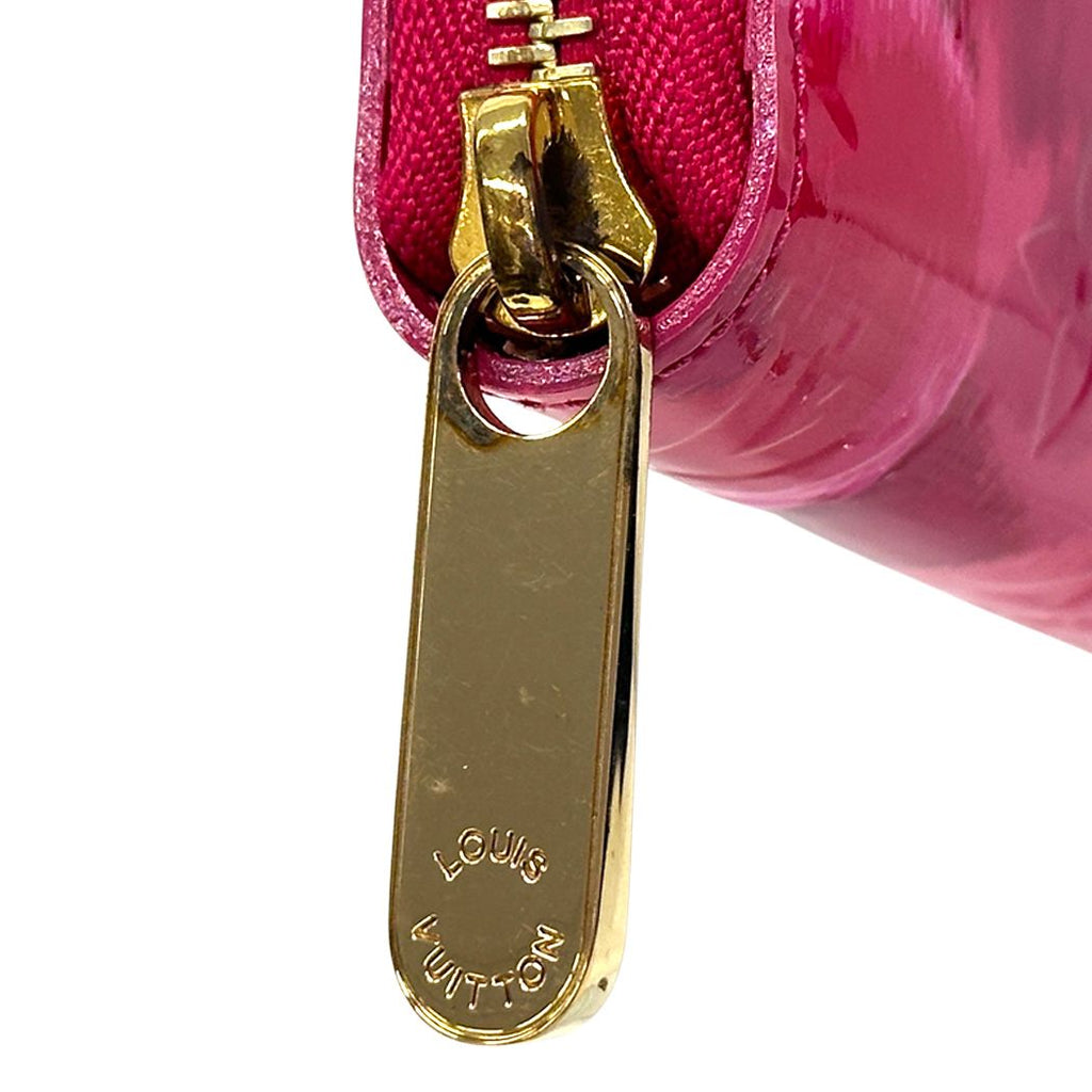 Louis Vuitton Wallet Monogram Ikat Flower Vernis Zippy Rose Indien Pink — view 7
