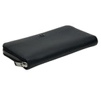 Dior Wallet CD Icon Leather Long Zip Black Logo Simple — view 3