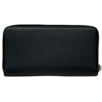 Dior Wallet CD Icon Leather Long Zip Black Logo Simple — view 2