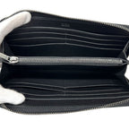 Dior Wallet CD Icon Leather Long Zip Black Logo Simple — view 4