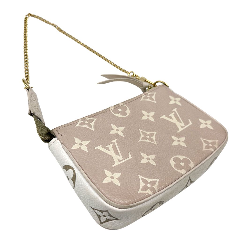 Louis Vuitton Pouch Monogram Bicolor Empreinte Mini Pochette Khaki Beige Mini — view 4