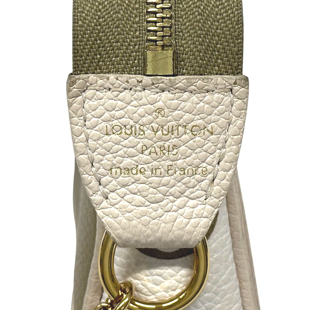 Louis Vuitton Pouch Monogram Bicolor Empreinte Mini Pochette Khaki Beige Mini — view 6
