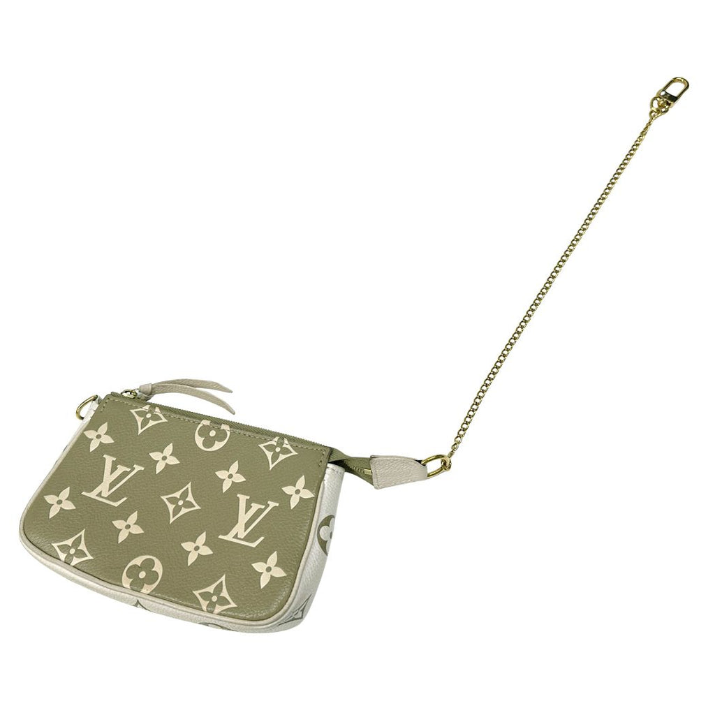 Louis Vuitton Pouch Monogram Bicolor Empreinte Mini Pochette Khaki Beige Mini — view 5