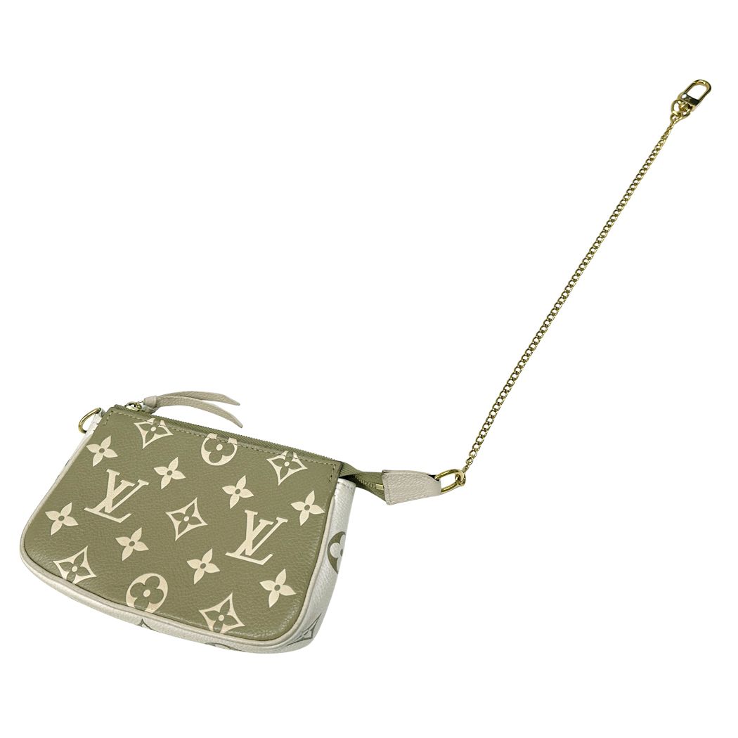 Louis Vuitton Pouch Monogram Bicolor Empreinte Mini Pochette Khaki Beige Mini — view 5