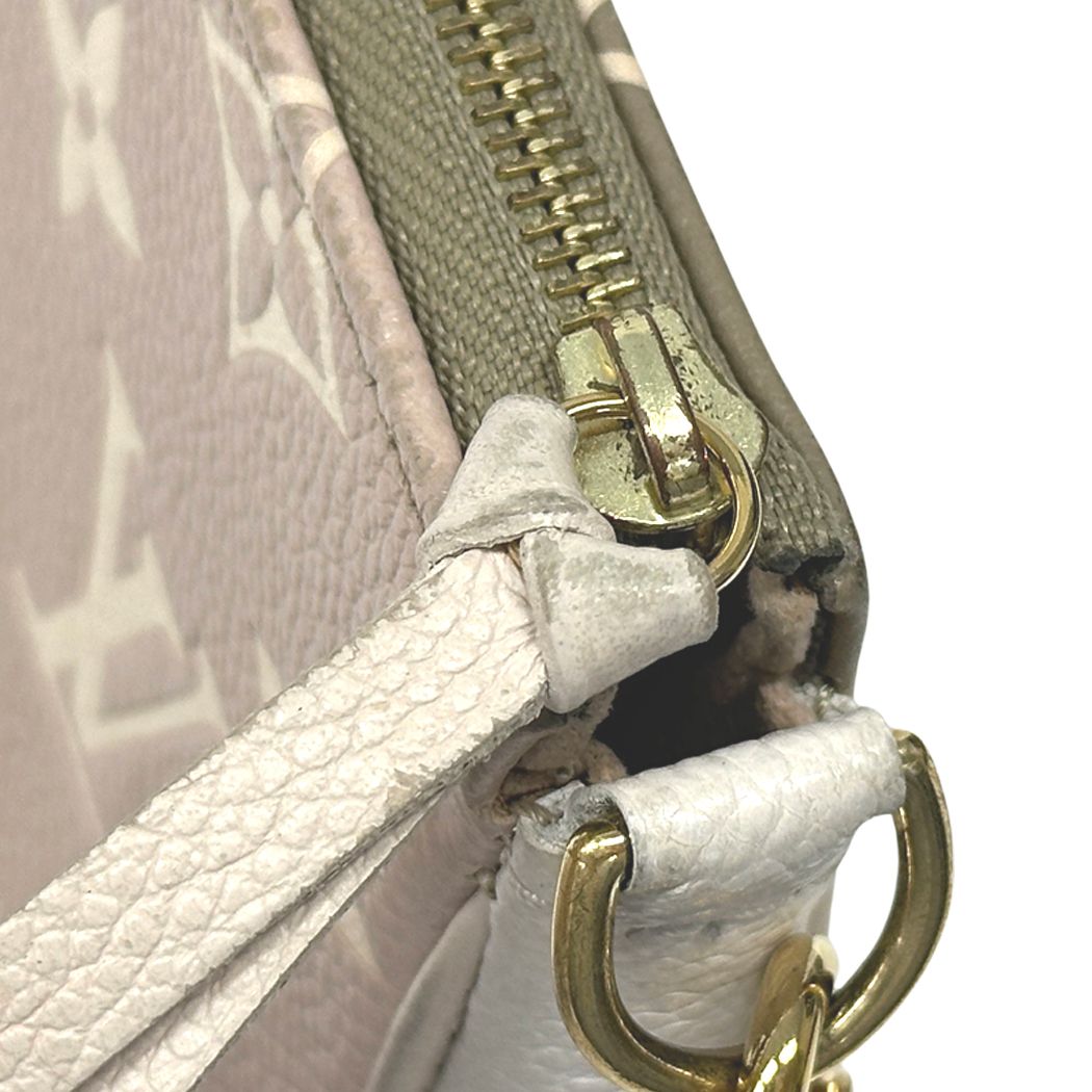 Louis Vuitton Pouch Monogram Bicolor Empreinte Mini Pochette Khaki Beige Mini — view 9