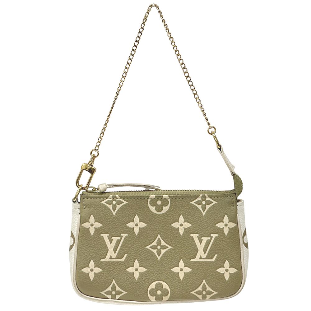 Louis Vuitton Pouch Monogram Bicolor Empreinte Mini Pochette Khaki Beige Mini — view 2