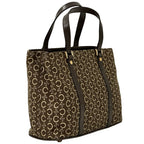 Celine Bag C Blason Handbag Canvas Brown Handle — view 3