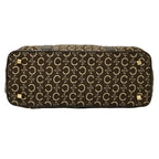 Celine Bag C Blason Handbag Canvas Brown Handle — view 4