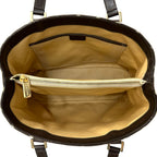 Celine Bag C Blason Handbag Canvas Brown Handle — view 5