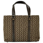 Celine Bag C Blason Handbag Canvas Brown Handle — view 2
