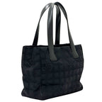 Chanel New Travel Tote PM Nylon Black Gold Shoulder — view 3