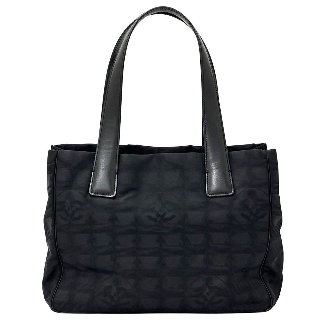Chanel New Travel Tote PM Nylon Black Gold Shoulder