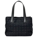 Chanel New Travel Tote PM Nylon Black Gold Shoulder