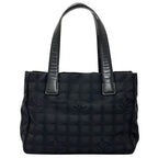 Chanel New Travel Tote PM Nylon Black Gold Shoulder — view 2