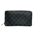 Louis Vuitton Damier Graphite Black Silver Leather Wallet