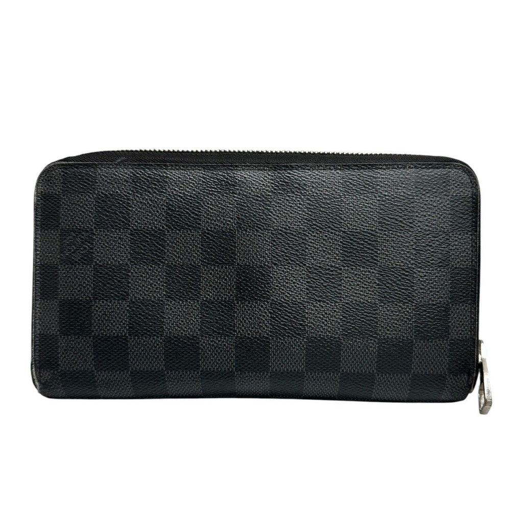 Louis Vuitton Damier Graphite Black Silver Leather Wallet — view 2