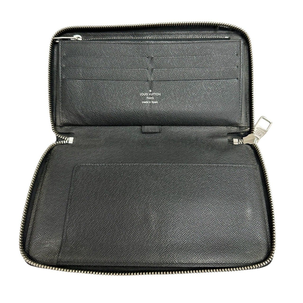 Louis Vuitton Damier Graphite Black Silver Leather Wallet — view 5
