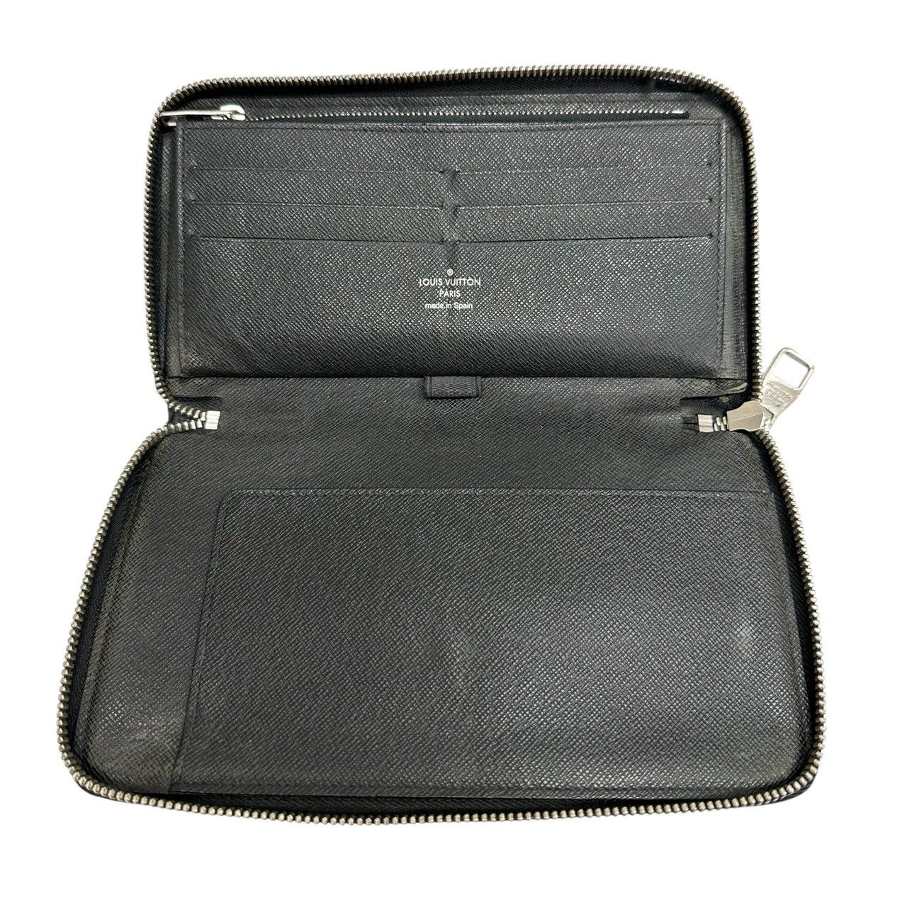 Louis Vuitton Damier Graphite Black Silver Leather Wallet — view 5