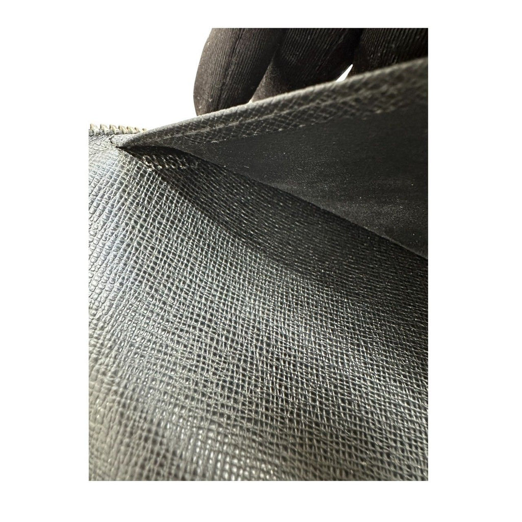 Louis Vuitton Damier Graphite Black Silver Leather Wallet — view 6