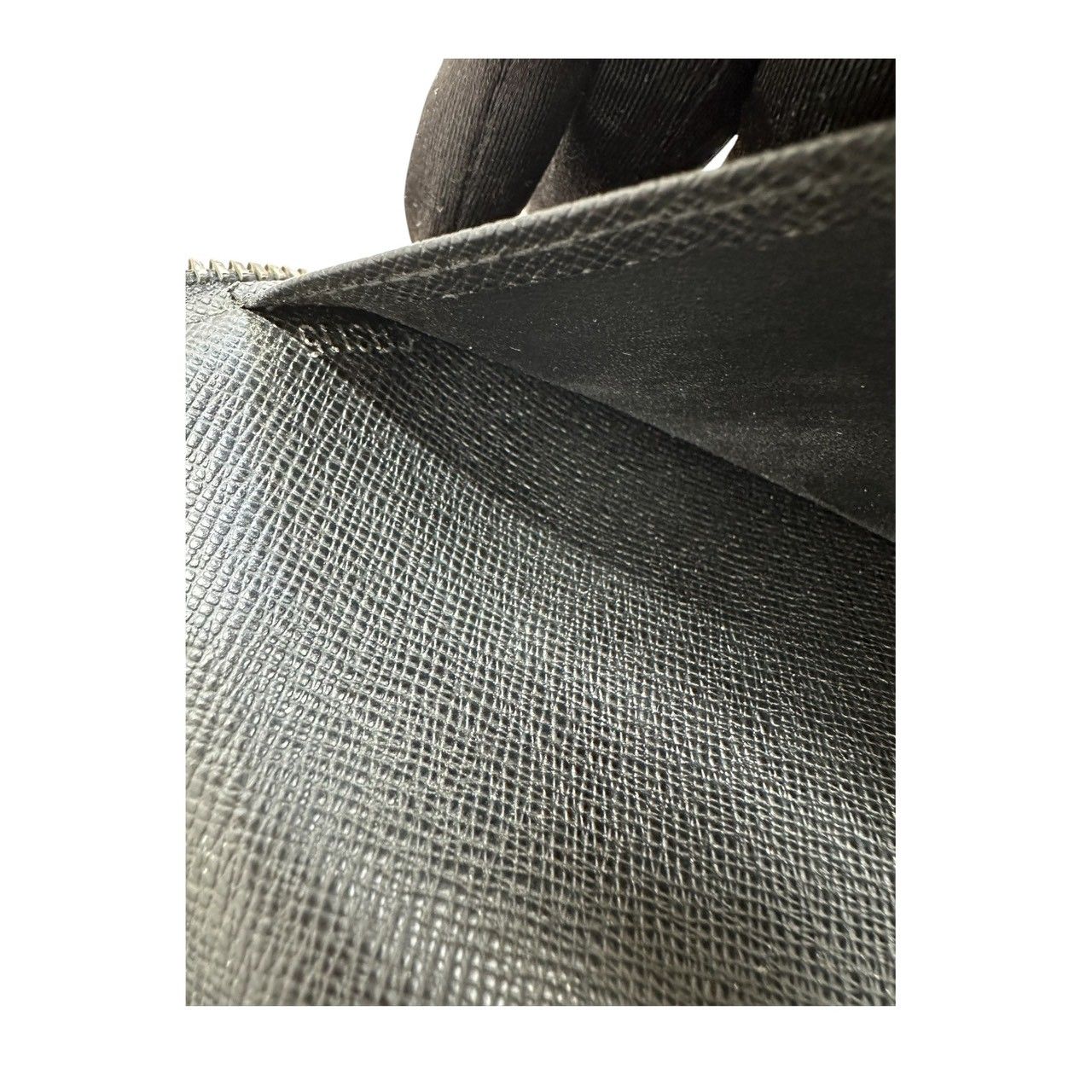 Louis Vuitton Damier Graphite Black Silver Leather Wallet — view 6