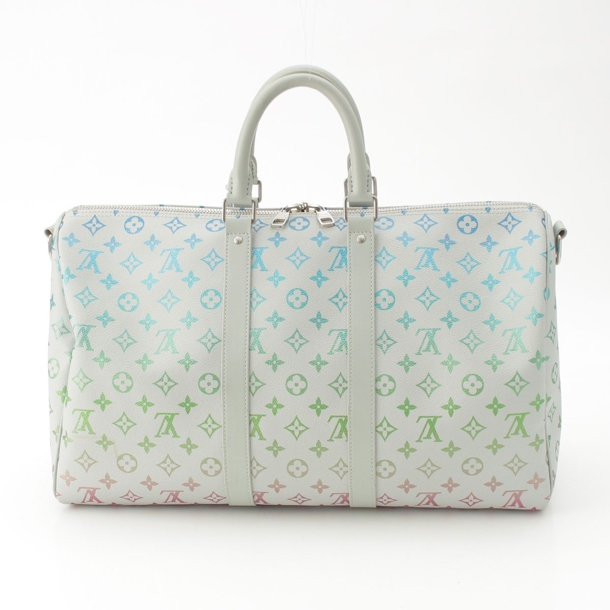 Louis Vuitton Monogram Iridescent Keepall Bandouliere 45 Boston Bag Multicolor