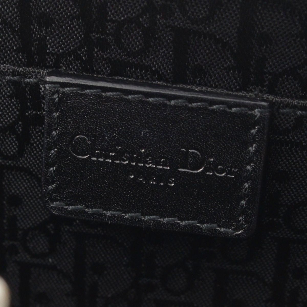 Dior Galiano Era Leather Bondage Chain Shoulder Bag Black