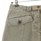 Chanel Denim Cropped Cargo Pants Khaki 36 — view 6