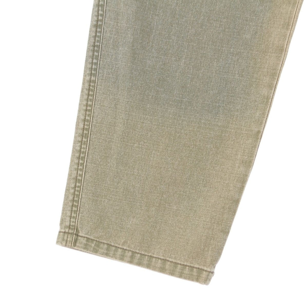 Chanel Denim Cropped Cargo Pants Khaki 36 — view 5