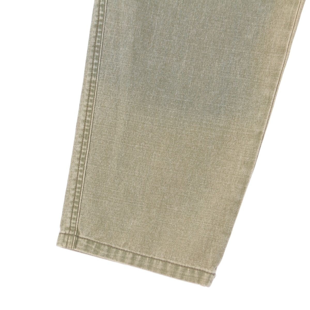 Chanel Denim Cropped Cargo Pants Khaki 36 — view 5
