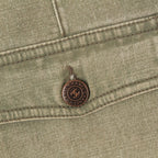Chanel Denim Cropped Cargo Pants Khaki 36 — view 7