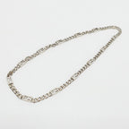 Fendi Ten Necklace Bucket FF Logo Link Chain Silver — view 2