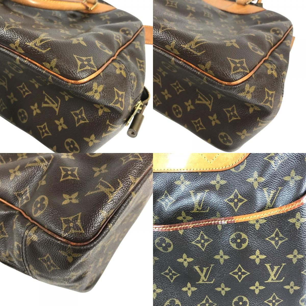 Louis Vuitton Handbag Deauville Monogram Canvas Brown — view 7